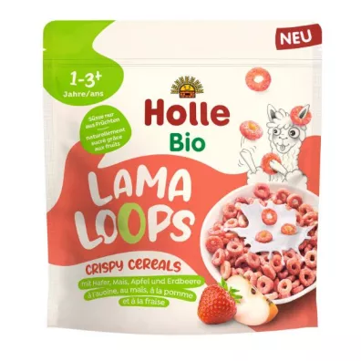 Holle Keczka zboowe jabkowo - truskawkowa lama bez dodatku cukrw od 1 roku 125 g Bio