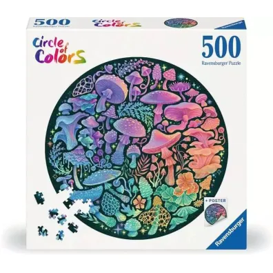 Puzzle 500 el. 2D Paleta kolor�w. Grzyby Ravensburger