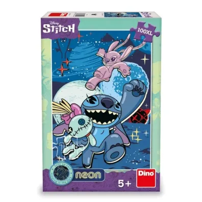 Puzzle neonowe 100 el. Lilo i Stitch �wiec�ce kontury Dino Toys