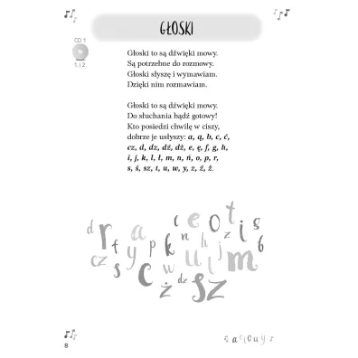 Pakiet D�wi�ki mowy, rytm i ruch. Piosenki z zabawami kszta�c�cymi s�uch fonemowy, sprawno�� ruchow� i ruchowo-s�uchow� + p�yta CD. 1, 2, 3 – g�oskuj TY!