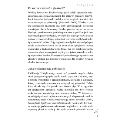 Pakiet D�wi�ki mowy, rytm i ruch. Piosenki z zabawami kszta�c�cymi s�uch fonemowy, sprawno�� ruchow� i ruchowo-s�uchow� + p�yta CD. 1, 2, 3 – g�oskuj TY!