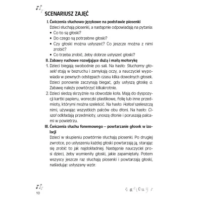 Pakiet D�wi�ki mowy, rytm i ruch. Piosenki z zabawami kszta�c�cymi s�uch fonemowy, sprawno�� ruchow� i ruchowo-s�uchow� + p�yta CD. 1, 2, 3 – g�oskuj TY!