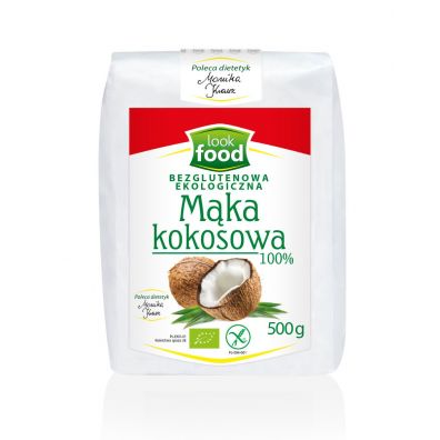 Look Food Mąka kokosowa bezglutenowa 500 g Bio