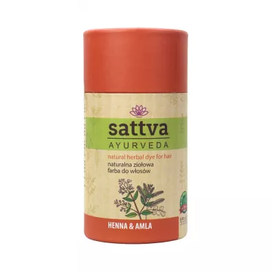 Sattva Natural Herbal Dye for Hair naturalna zioowa farba do wosw Henna & Amla 150 g