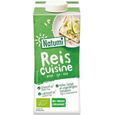Natumi Zagęszczony produkt ryżowy do gotowania i pieczenia bez dodatku cukrów bezglutenowy 200 ml Bio