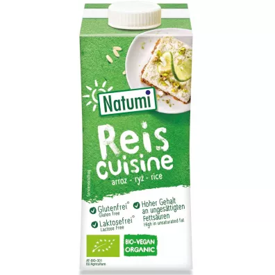Natumi Zag�szczony produkt ry�owy do gotowania i pieczenia bez cukru bezglutenowy 200 ml Bio