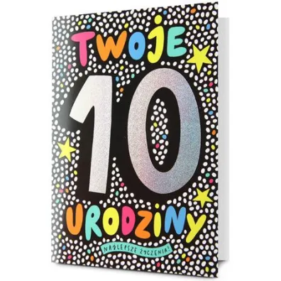 Karnet okazjonalny B6 z kopert� 10 Urodziny PAN DRAGON STAR-139