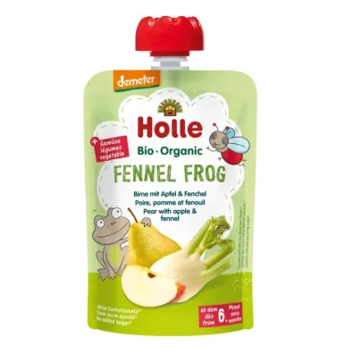 Holle Mus Koperkowa �aba (gruszka - jab�ko - koper w�oski) bezglutenowa od 6 miesi�ca Demeter 100 g Bio