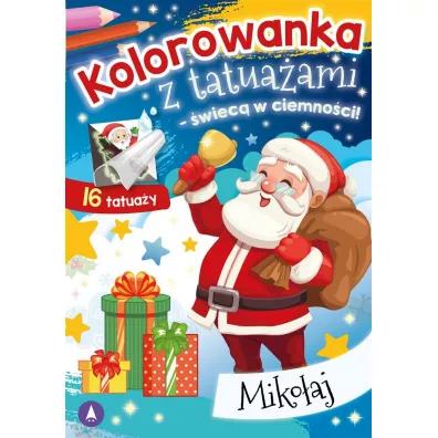 Malowanka A5  Kolorowanka z tatua�ami   �wiec� w ciemno�ci  Miko�aj SKRZAT 078824