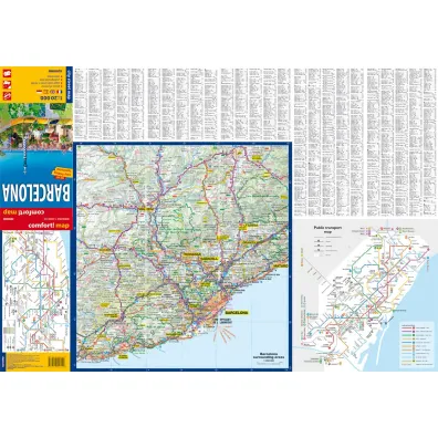 Barcelona laminowany plan miasta 1:20 000 2026