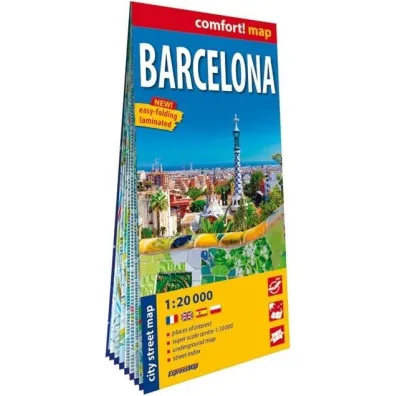 Barcelona laminowany plan miasta 1:20 000 2026