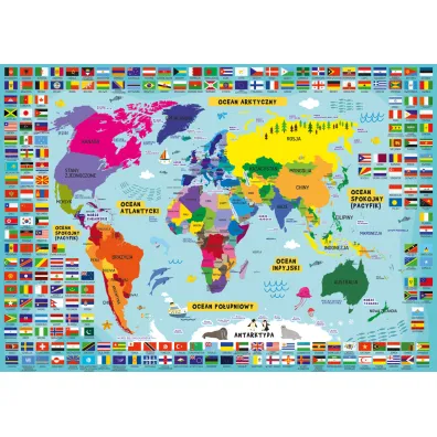 Henry Dwustronna plansza/�ci�ga A4 �wiat