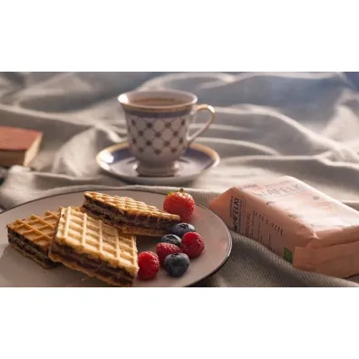Super Fudgio Wafelki z kremem kakaowo-orzechowym bez dodatku cukru 120 g Bio