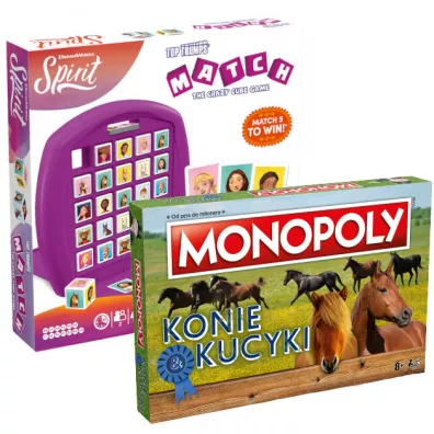 Pakiet: Monopoly. Konie i kucyki, Match Spirit Winning Moves