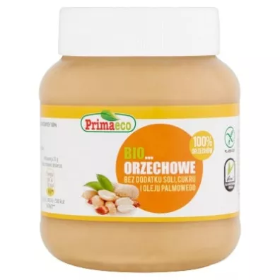 Primaeco Krem orzechowy bez dodatku cukru i soli 360 g Bio