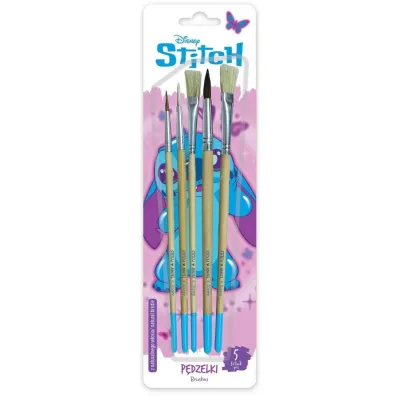 Beniamin P�dzelki z naturalnego w�osia Stitch Pinki 5 szt