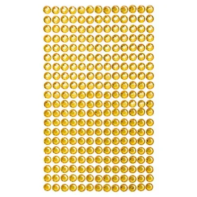 Dalprint Kryszta�ki samoprzylepne yellow 6 mm 260 szt.