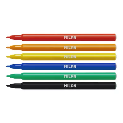 Milan Flamastry z cienk� ko�cowk� 6 szt.