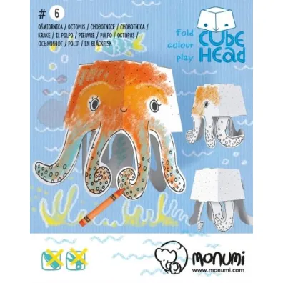 O�miornica cube head z�� i pokoloruj Monumi