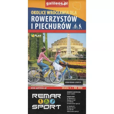 Okolice Wroc�awia dla rowerzyst�w i piechur�w 1:60 000