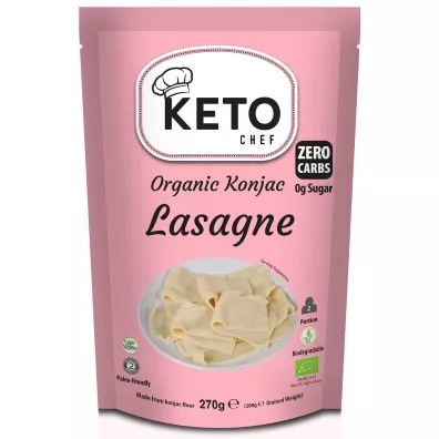 Better Than Foods Makaron keto konjac typu noodle lasagne bezglutenowy 270 g Bio