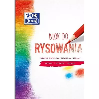 Oxford Blok rysunkowy A4 120 g 20 kartek 20 szt.