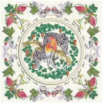 Museums & Galleries Karnet kwadrat z kopert� Lovebirds