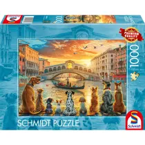 Puzzle 1000 Psy w Wenecji / W�ochy Schmidt