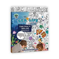 Obrus do pomalowania Morskie �ycie 240x120cm Splat Planet