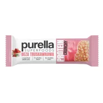 Purella Superfoods baton proteinowy beza truskawkowa 45 g