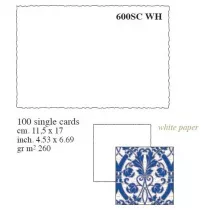 Rossi Papier czerpany 600SC WH 11,5x17 cm 100 kartek