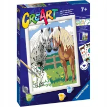 Malowanie po numerach CreArt - Szcz�liwe konie Ravensburger