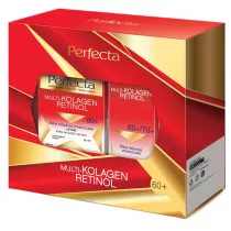 Perfecta Zestaw Multikolagen Retinol krem do twarzy 60+ + krem pod oczy 60+/70+ 50 ml + 15 ml