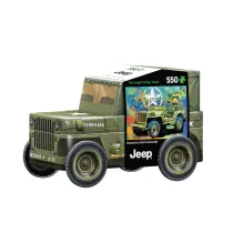 Puzzle 550 el. Military Jeep - Tin metal box Eurographics