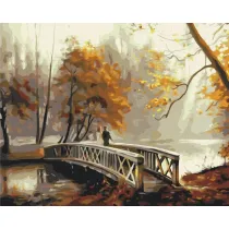 Brushme Malowanie po numerach - Jesienna Mg�a 40x50cm