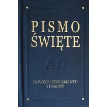 Pismo �wi�te Nowego Testamentu i psalmy, wydanie De Luxe. Granatowe