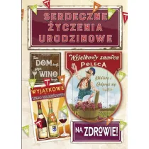Trend Karnet B6 FUN ma�y Urodziny m�skie, wino - MF29