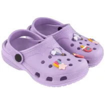 Clogi dziecice liliowe rozm. 25