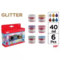 Mp Main Paper Farba plakatowa tempera 40ml 6 kolorw