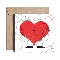 Pieskot Karnet kwadratowy Heart Monster JST07
