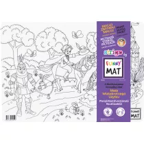 Funny Mat White - Ksiniczka. Mata do kolorowania wielokrotnego uytku Strigo