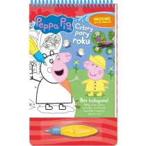 Cztery pory roku. Wodne kolorowanie. winka Peppa