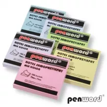 Penword Notes samoprzylepny pastel mix 75x75mm 100K
