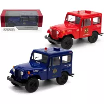 Jeep DJ-58 policja/stra� MIX Kinsmart