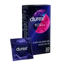 Durex Mutual Climax prezerwatywy lateksowe z lubrykantem 10 szt.