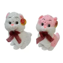 Pluszowy wesoy kotek, duy - 2 rodzaje