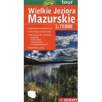 Mapa turystyczna Wielkie Jeziora Mazurskie 1:75 000