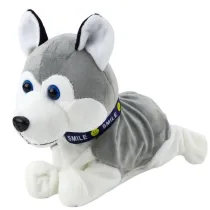 Pies pluszowy interaktywny Husky na baterie Leantoys