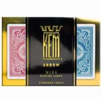 Karty Poker zestaw czerwono-niebieskie Quint