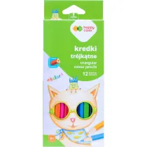 Happy Color Kredki drewniane tr�jk�tne 12 szt.